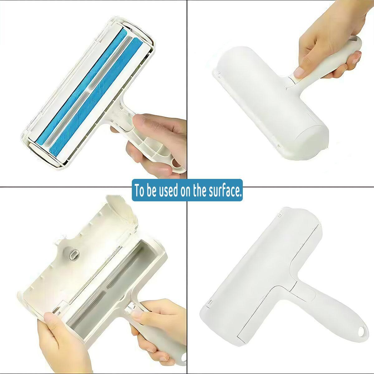 Pet Hair Remover Brush Dog Cat Fur Cleaning Roller Reusable Self Cleaning Tool