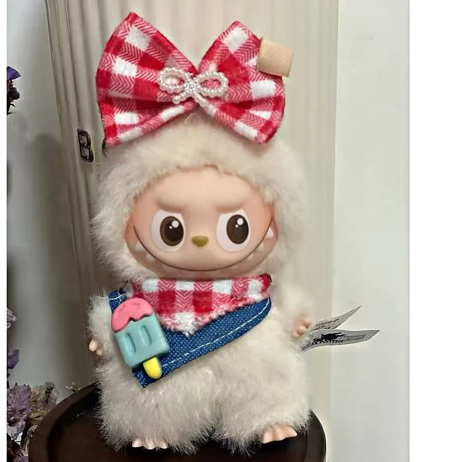 Mini Labubu Clothes Dress Pants Set