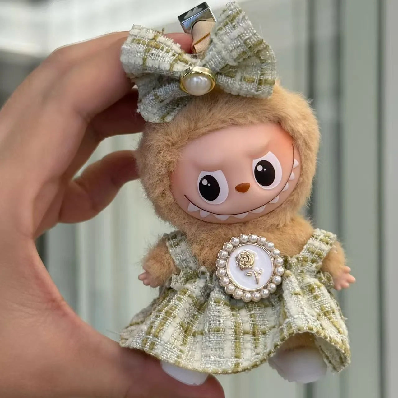 Mini Labubu Clothes Dress Pants Set