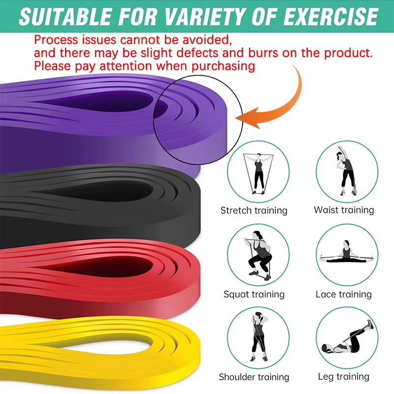 Resistance Band Set for Pull-Up Assistance and Stretching - Heavy Duty Exercise Bands for Physical Therapy and Home Workouts