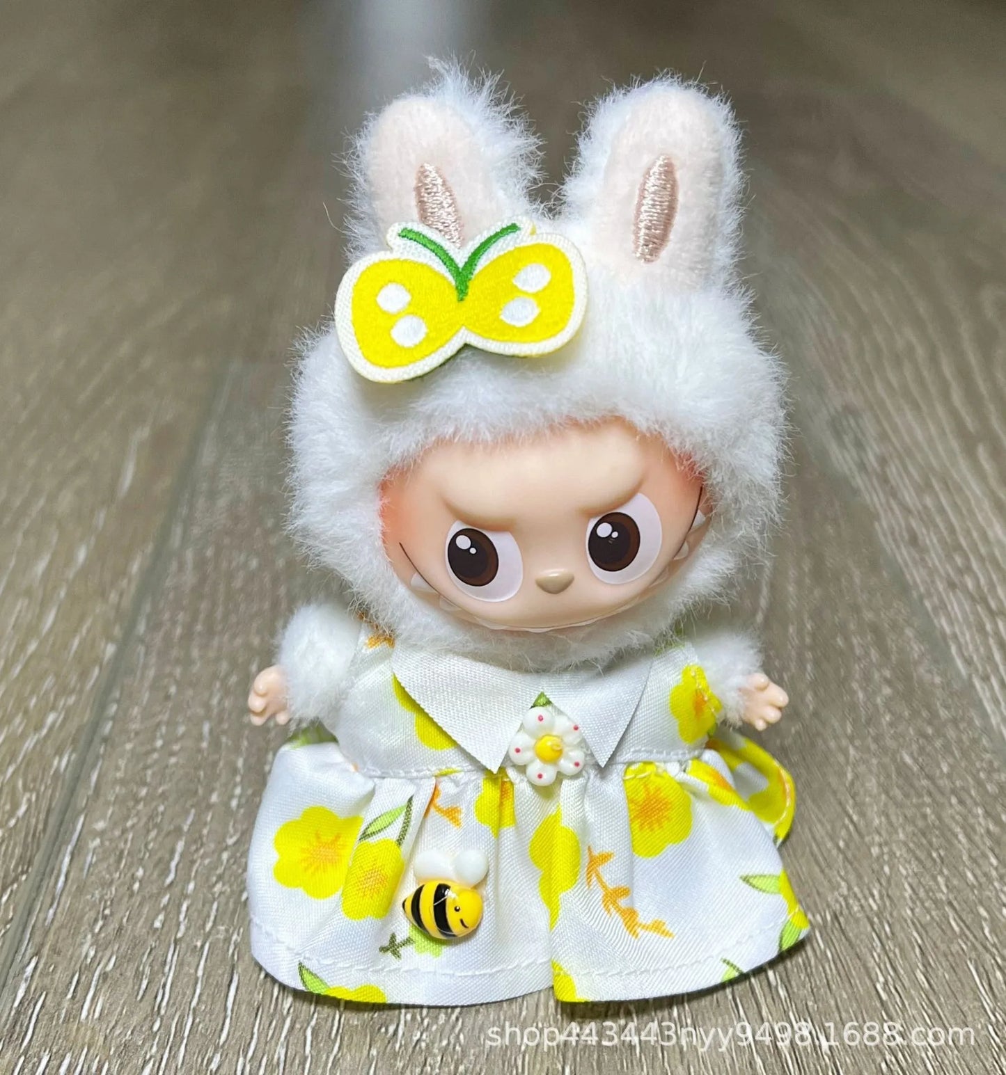 Mini Labubu Clothes Dress Pants Set