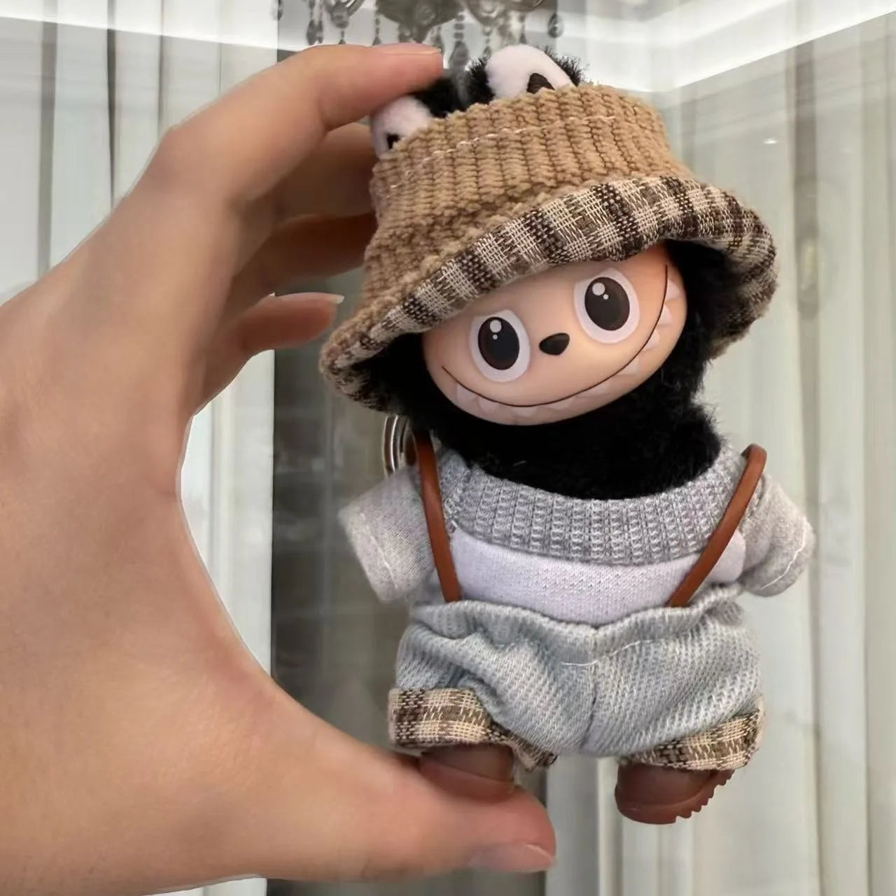 Mini Labubu Clothes Dress Pants Set