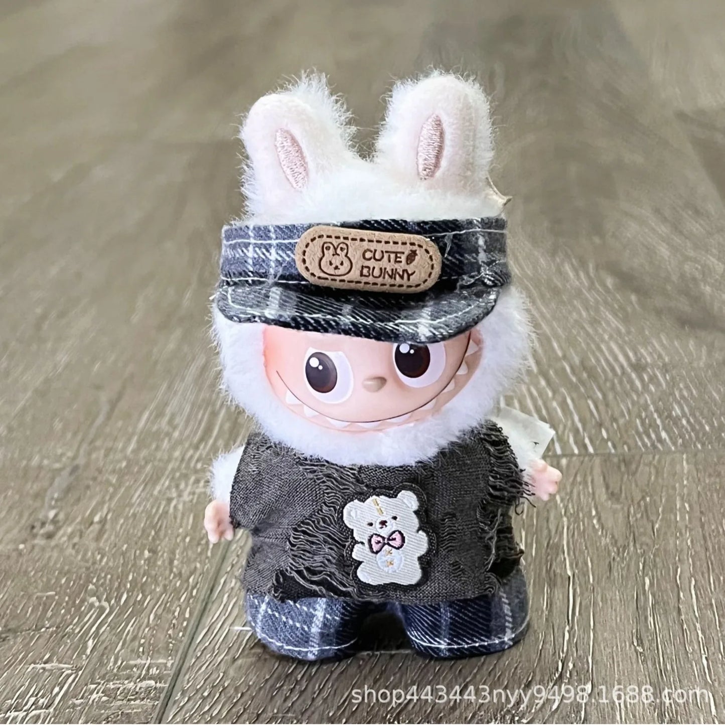 Mini Labubu Clothes Dress Pants Set