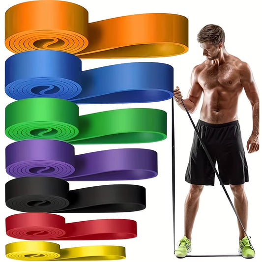 Resistance Band Set for Pull-Up Assistance and Stretching - Heavy Duty Exercise Bands for Physical Therapy and Home Workouts