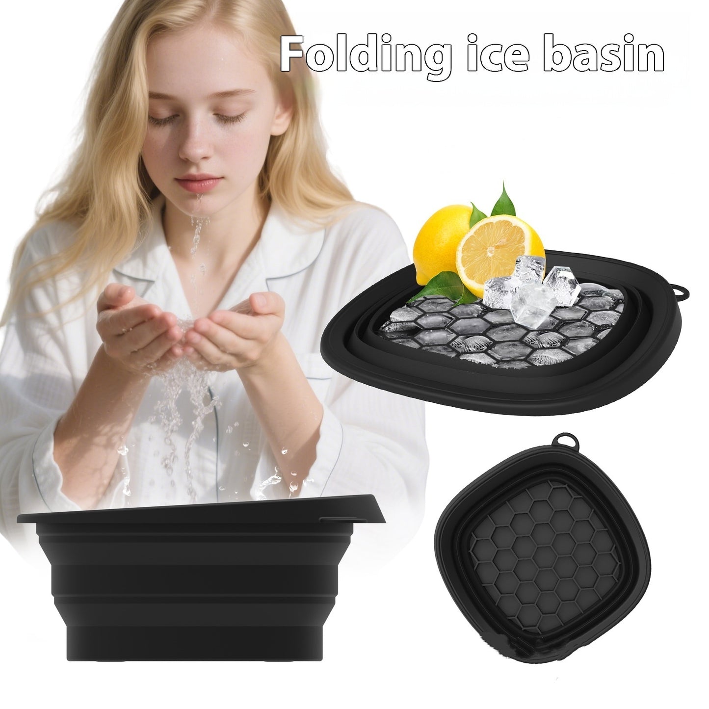 Silicone Folding Basin Ice Tray Ice Facial Care